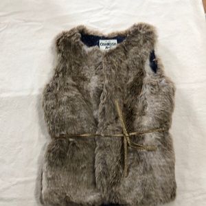 Faux fur vest